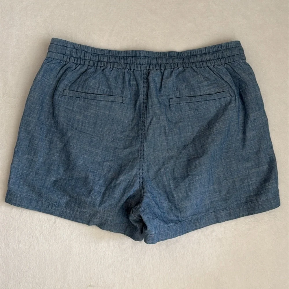 {NWT} J.Crew | Seaside Cotton Chambray Drawstring Short J2383 Oasis Blue (S) - Picture 11 of 16